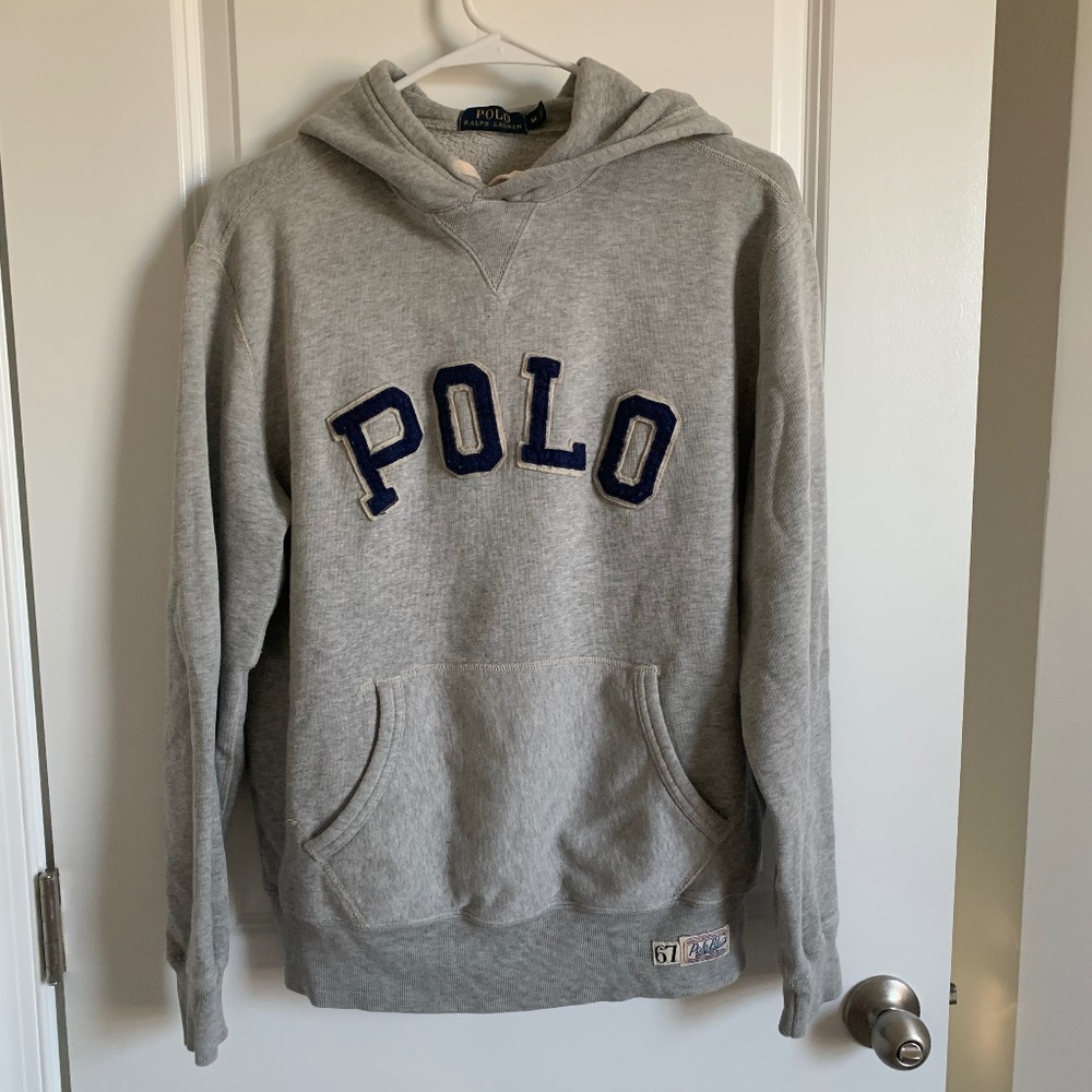 Gray Polo by Ralph Lauren Men's Hooded Sweatshirt